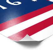 Bennington's Banner: De 76 Amerikaanse oorlogsvaan Foto Afdruk (Hoek)