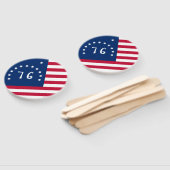 Bennington's Banner: De 76 Amerikaanse oorlogsvaan Handwaaier (Niet-gemonteerd)