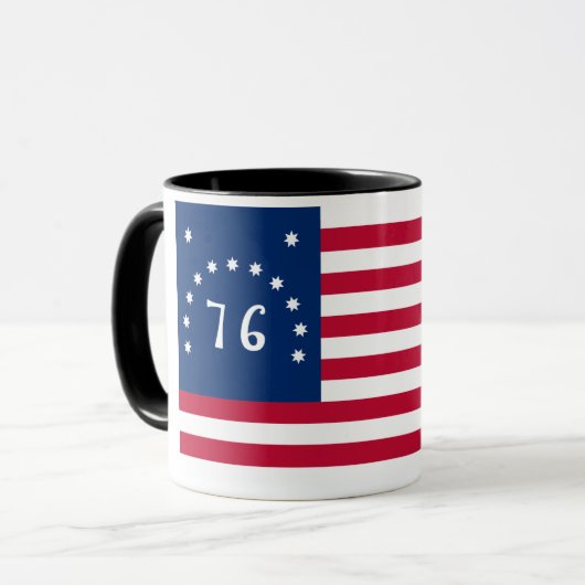 Bennington's Banner: De 76 Amerikaanse oorlogsvaan Mok (Voorkant links)
