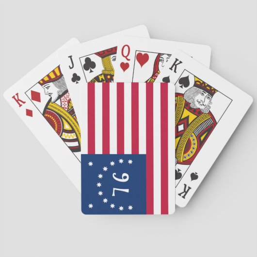 Bennington's Banner: De 76 Amerikaanse oorlogsvaan Pokerkaarten (Achterkant)