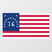 Bennington's Banner: De 76 Amerikaanse oorlogsvaan Raamsticker (Vel)