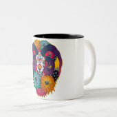 bennintronzos tweekleurige koffiemok (Voorkant rechts)