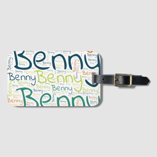 Benny Bagagelabel (Voorkant (horizontaal))