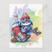 Benny Blue - Backpack Hiking Adventure Briefkaart (Voorkant)