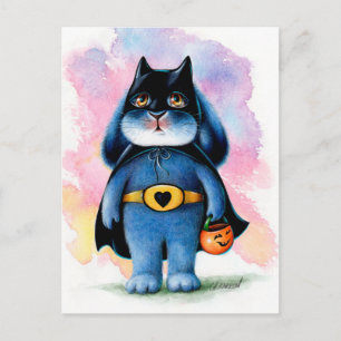 Benny Blue - Batbunny Halloween Briefkaart