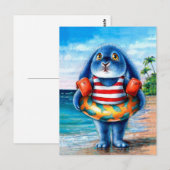 Benny Blue - Beach Briefkaart (Voorkant / Achterkant)