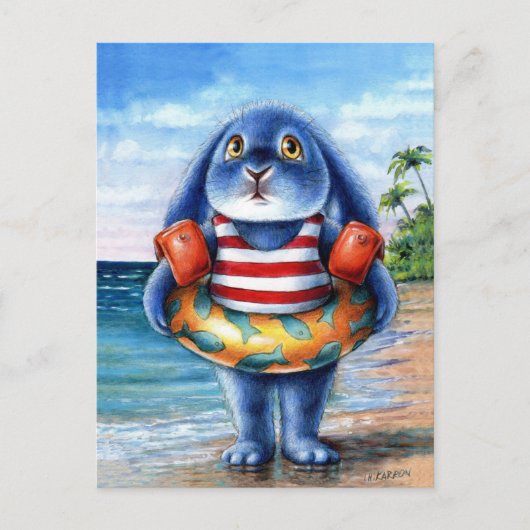 Benny Blue - Beach Briefkaart (Voorkant)