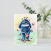 Benny Blue - Bird Seed Briefkaart (Staand voorkant)