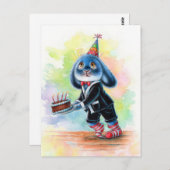 Benny Blue - Birthday Cake Briefkaart (Voorkant / Achterkant)