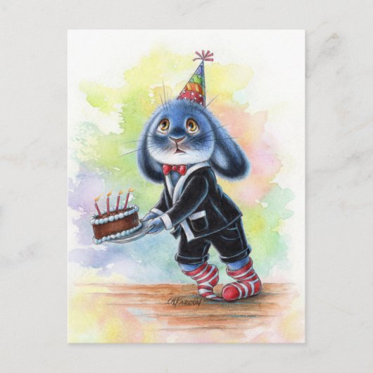 Benny Blue - Birthday Cake Briefkaart (Voorkant)