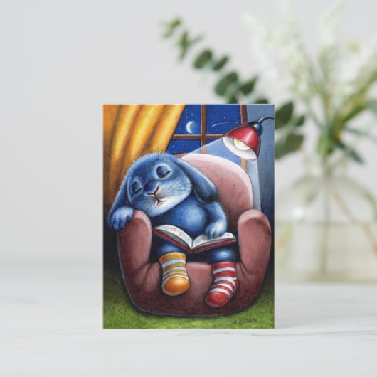 Benny Blue - Briefkaart lezen (Staand voorkant)