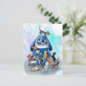 Benny Blue - Briefkaart voor cateringdoeleinden (Staand voorkant)