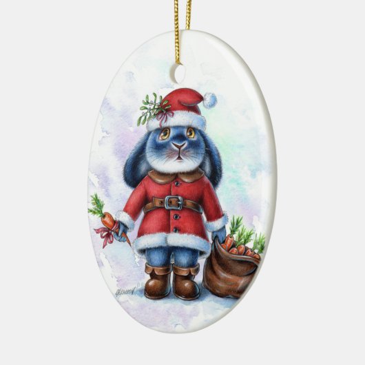 Benny Blue Bunny Kerstmis Ornament (Links)