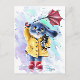 Benny Blue - Cat Rescue Briefkaart