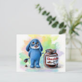 Benny Blue - Chocolate Briefkaart (Staand voorkant)