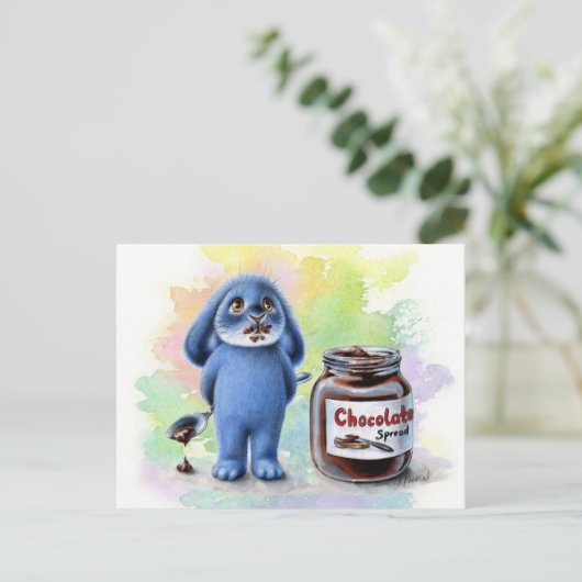 Benny Blue - Chocolate Briefkaart (Staand voorkant)