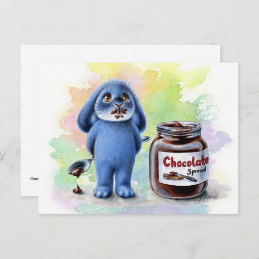 Benny Blue - Chocolate Briefkaart (Voorkant / Achterkant)