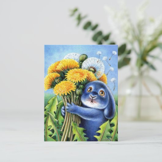 Benny Blue - Dandelions Briefkaart (Staand voorkant)