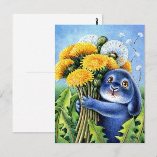 Benny Blue - Dandelions Briefkaart (Voorkant / Achterkant)