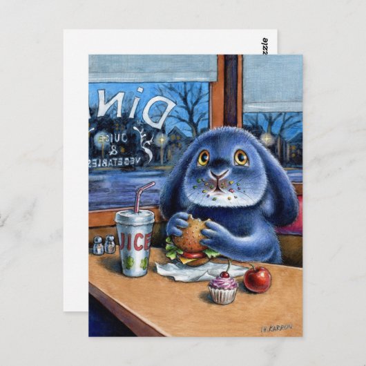 Benny Blue - Diner Briefkaart (Voorkant / Achterkant)