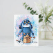 Benny Blue - DIY Bird House Briefkaart (Staand voorkant)