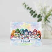 Benny Blue - Family Dinner Briefkaart (Staand voorkant)