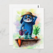 Benny Blue - Gardening Briefkaart (Voorkant / Achterkant)