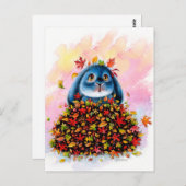 Benny Blue - Leaves Herfst Briefkaart (Voorkant / Achterkant)