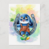 Benny Blue - Lucky Hoefijzer Briefkaart (Voorkant)