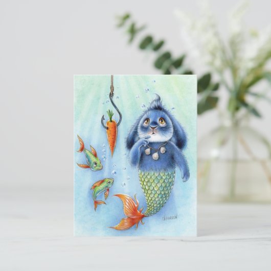 Benny Blue - Merbunny Briefkaart (Staand voorkant)