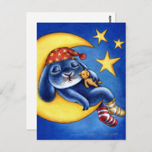 Benny Blue - Moon and Stars Briefkaart (Voorkant / Achterkant)