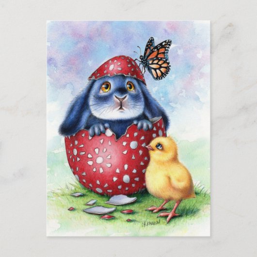 Benny Blue - Paaseieren Briefkaart (Voorkant)