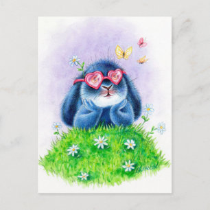 Benny Blue - Roze glazen Briefkaart