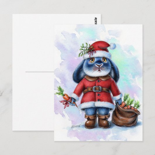 Benny Blue - Santa Briefkaart (Voorkant / Achterkant)