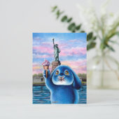 Benny Blue - Vrijheidsbeeld Briefkaart (Staand voorkant)