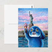 Benny Blue - Vrijheidsbeeld Briefkaart (Voorkant / Achterkant)