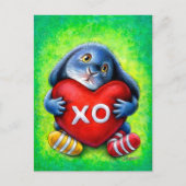 Benny Blue - XO Heart Pillow Briefkaart (Voorkant)