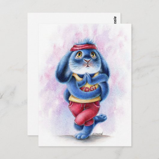 Benny Blue - Yogi Briefkaart (Voorkant / Achterkant)