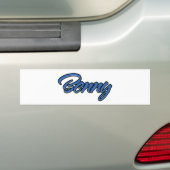 Benny naam blauwe sticker sticker autoaufkleber (Op auto)