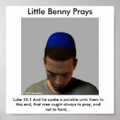Benny Prays Poster (Voorkant)