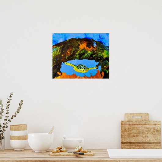 Benny The Turtle Poster (Keuken)