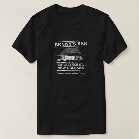Benny's Bar New Orleans T-shirt (Design voorkant)