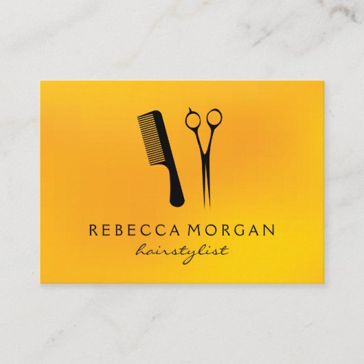 Benodigdheden voor kapper visitekaartje (Voorkant)