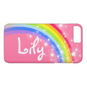 Benoemd 4-letterige regenboogroze ifoon Case-Mate iPhone case (Achterkant (Horizontaal))
