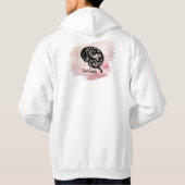 Benoemd Ik Bijt Bull Snake op Roze Hoodie (Achterkant)