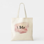 Benoemd Ik Bijt Bull Snake op Roze Tote Bag (Achterkant)