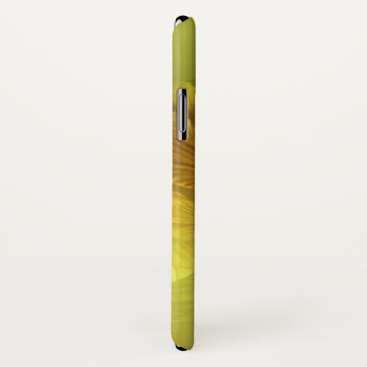 Benoemd iris floral yellow art iphone case (Achterkant / rechts)