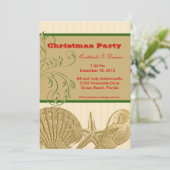 Benoemd kerstuitnodiging kaart (Staand voorkant)