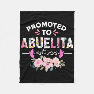 Benoemd tot Abuelita Est 2026 Nieuwe Spaanse Oma Fleece Deken
