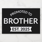 Benoemd tot broer Est. 2025 II Voedselcontainer Etiket (Enkel label)